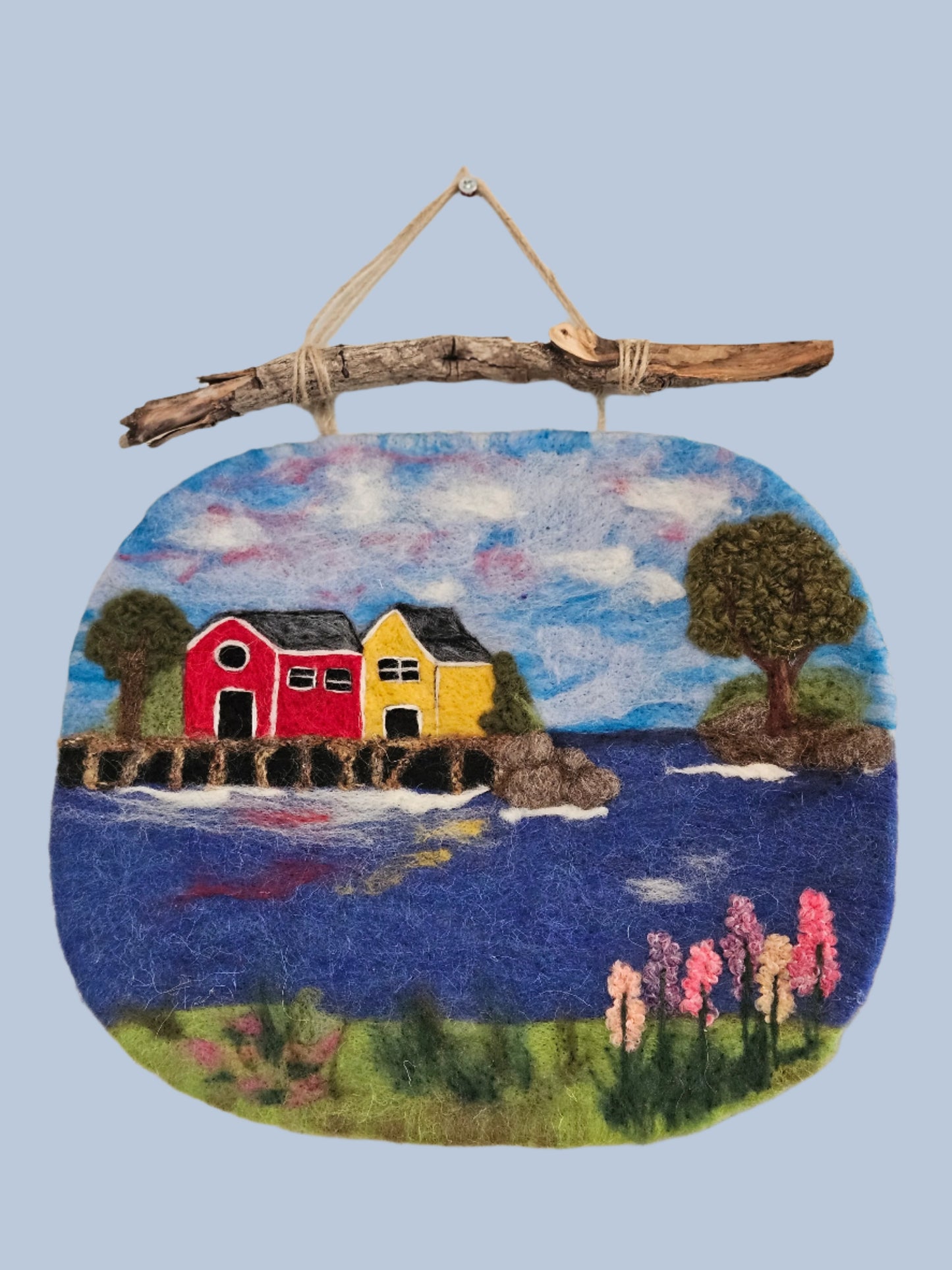 Felted Wall Art - Colours of the Cove