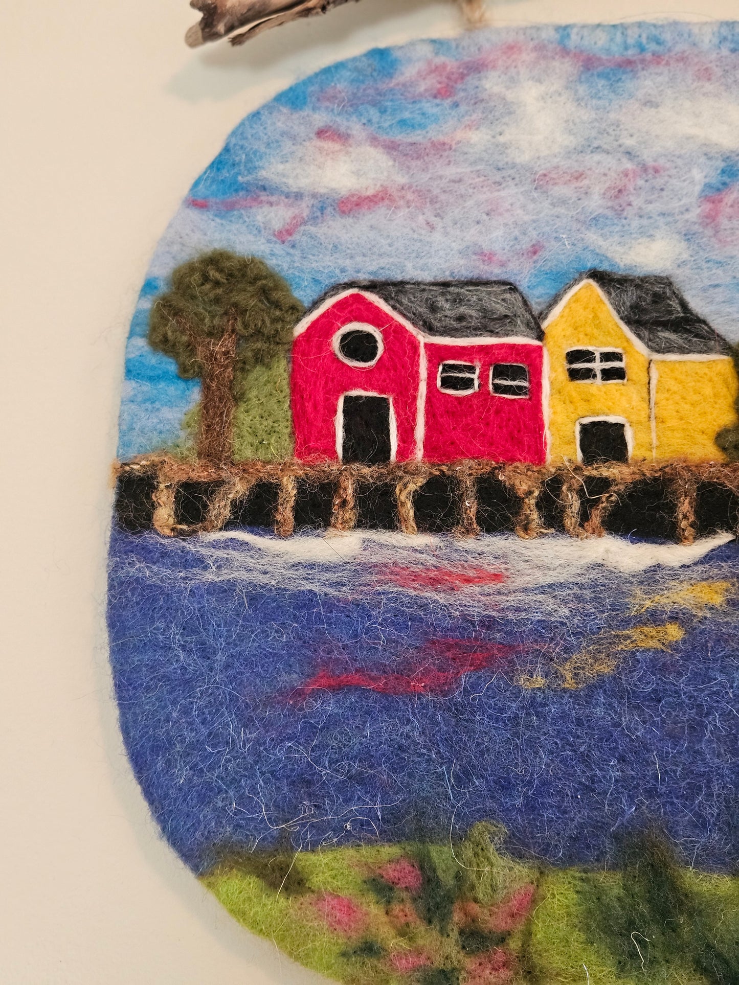Felted Wall Art - Colours of the Cove