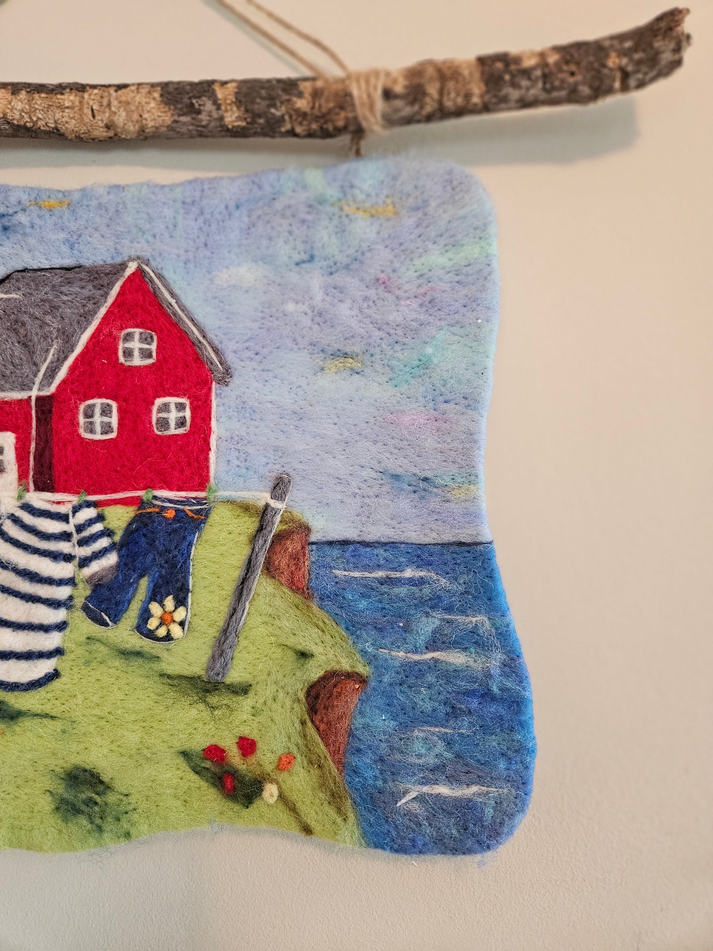 Felted Wall Art - Fresh Breeze by the Barn