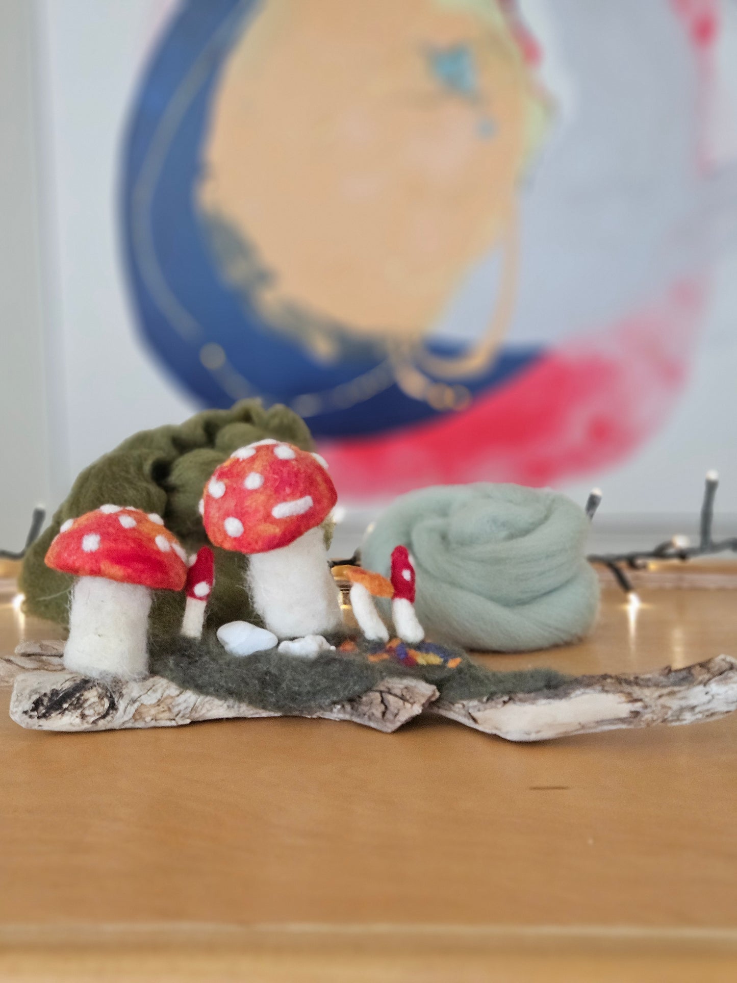 Frog & Mushroom Sculpture - Style 5