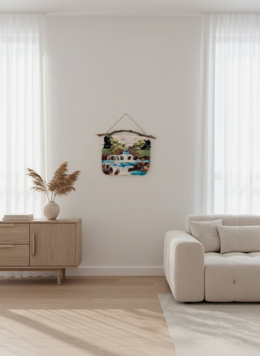 Felted Wall Decor - Waterfalls