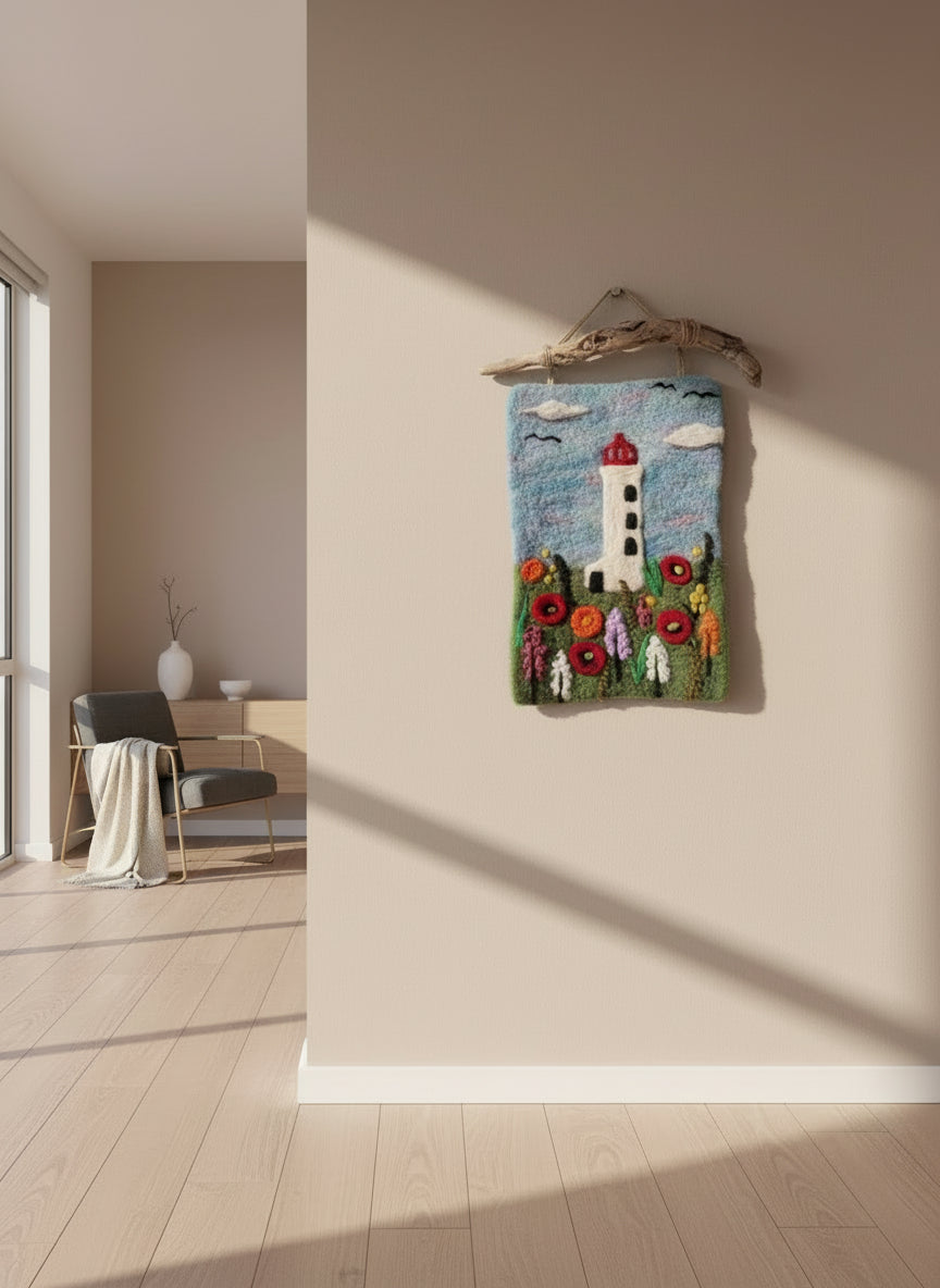Felted Wall Decor - Peggy's Cove #2