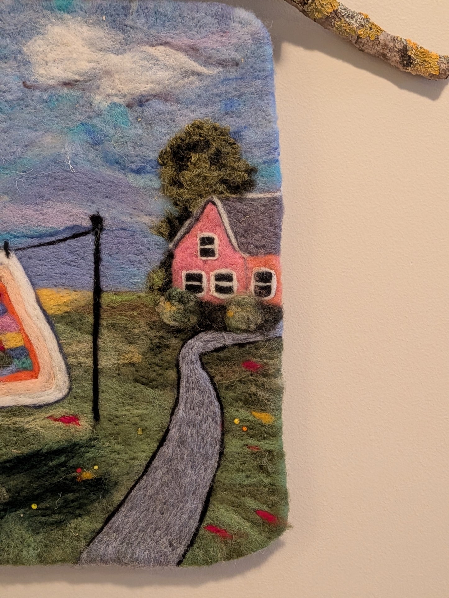 Felted Wall Decor - Clothesline