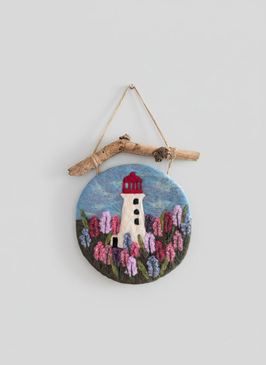 Felted Wall Decor - Peggy's Cove Ligthoyse